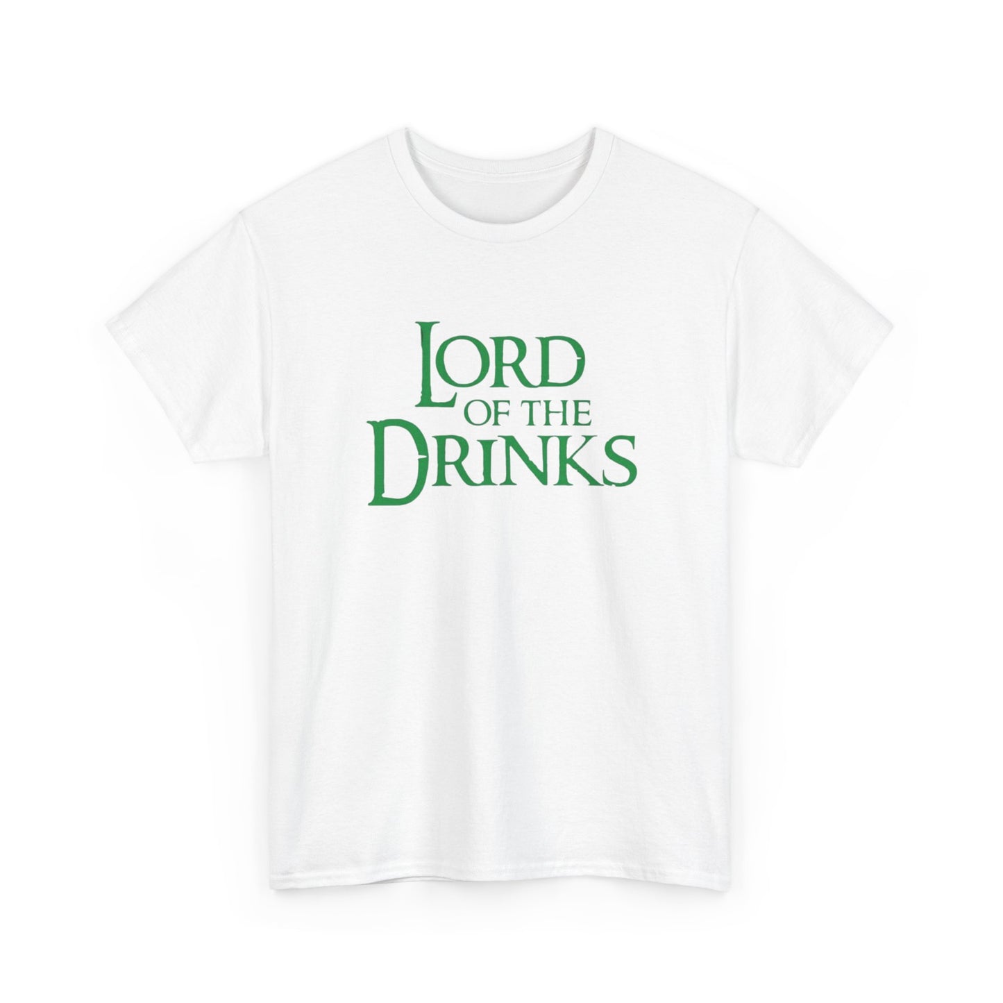 Lord Of The Drinks Funny Graphic T-Shirt Unisex Heavy Cotton Tee Gift NEW