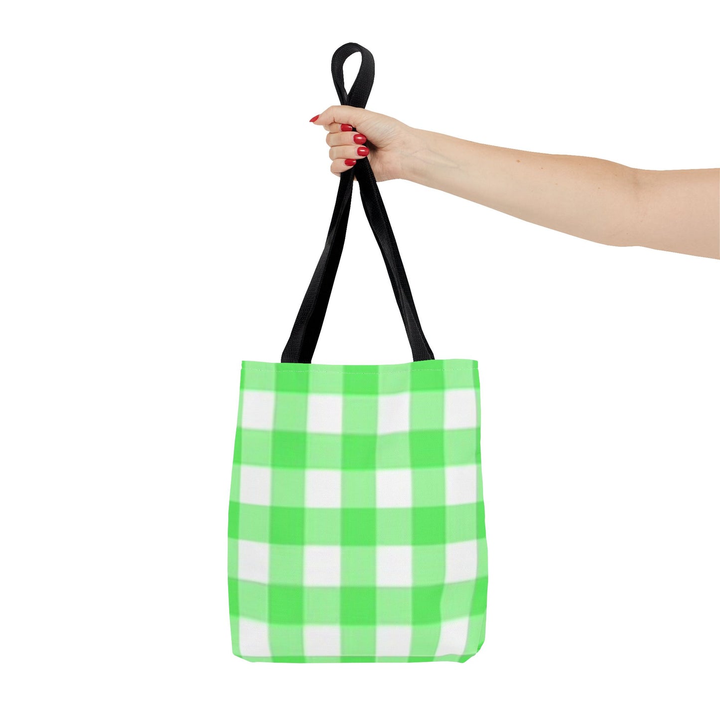 Green Checkered Multi Color BRAND NEW MODERN Tote Bag (AOP)