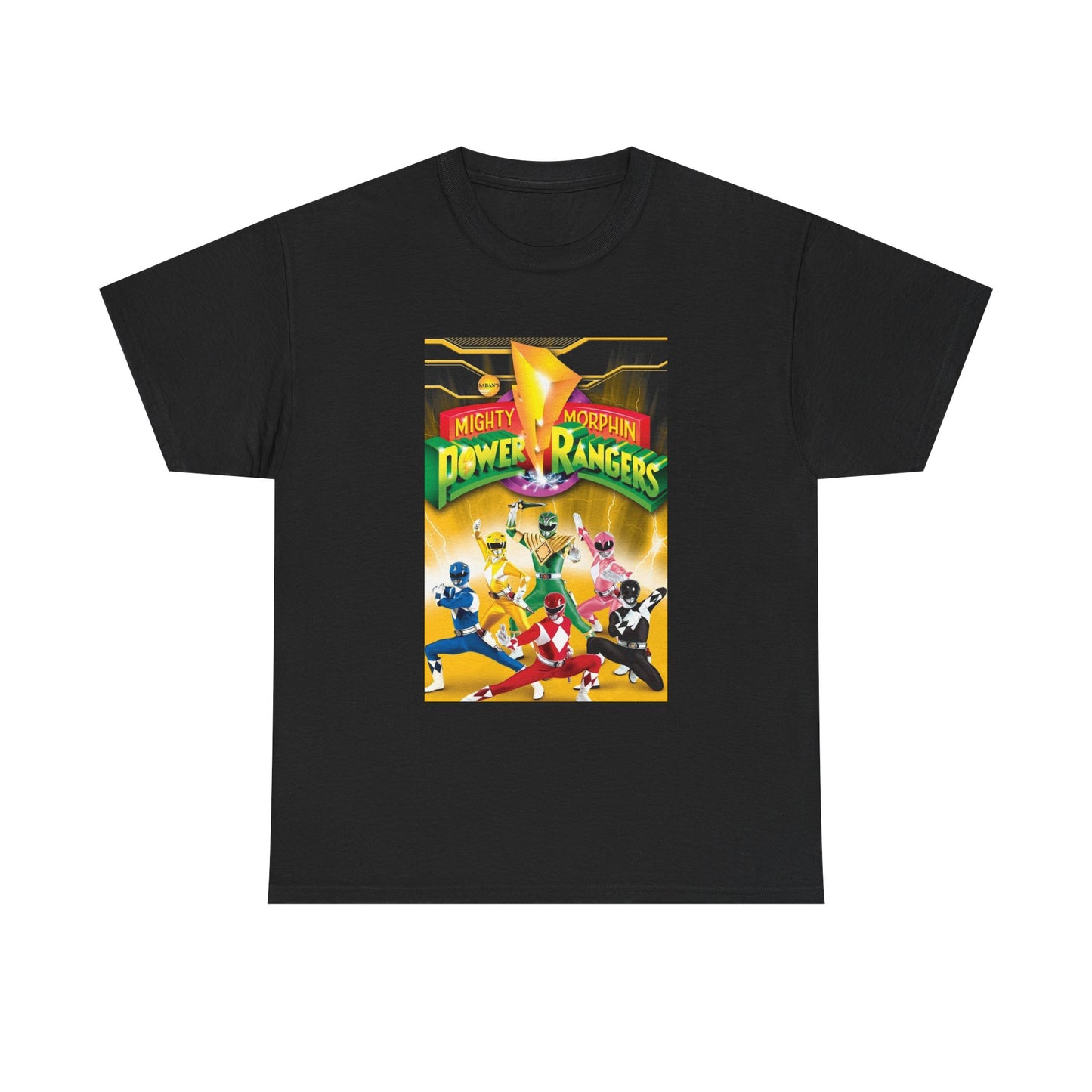 Power Rangers Tshirt Vintage 90s Kids Retro Tv Shows Unisex Heavy Cotton Poster