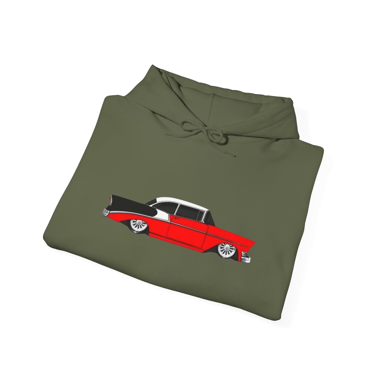 57 Chevrolet Hot Rod Vintage Graphic Hoodie NEW Unisex Heavy Hooded Sweatshirt