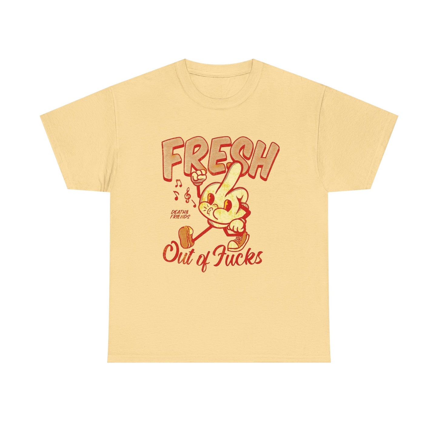 Fresh Out Of Cares Graphic T Shirt NEW Adult Unisex Heavy Cotton Tee