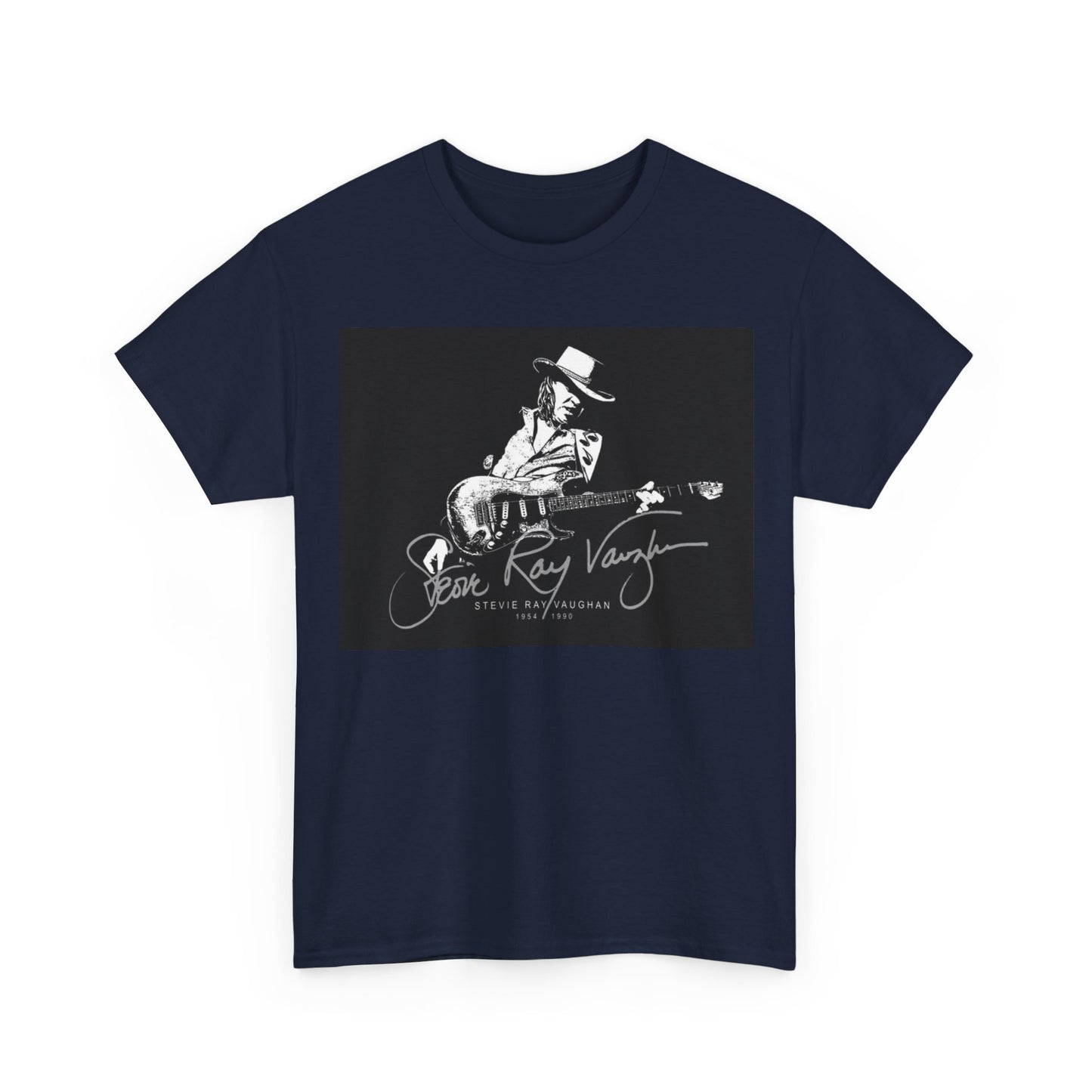 Stevie ray vaughn T-shirt Vintage retro rock album Unisex Heavy Cotton Tee