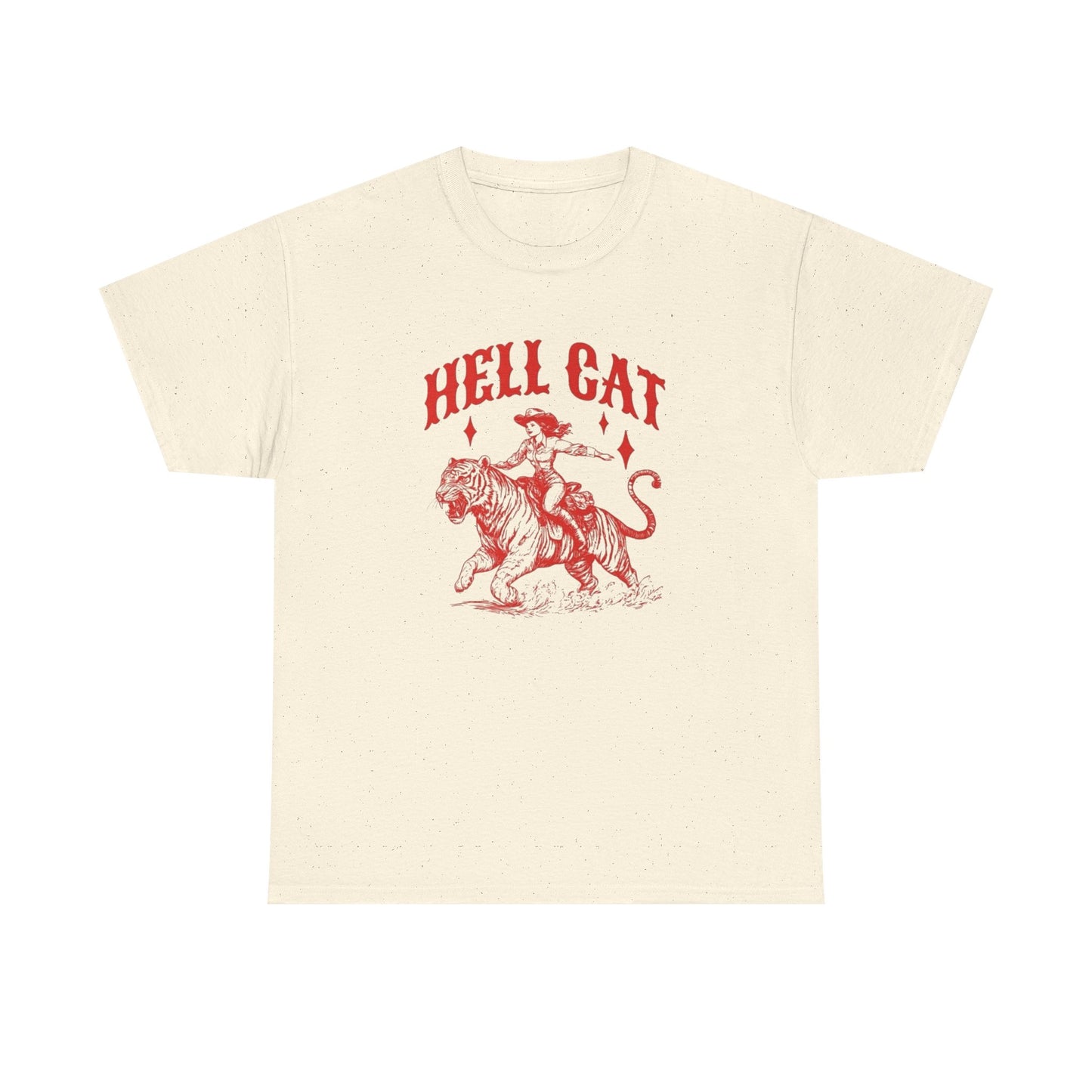 Hellcat Cowgirl Vintage Graphic T-Shirt, Unisex Cotton Shirt