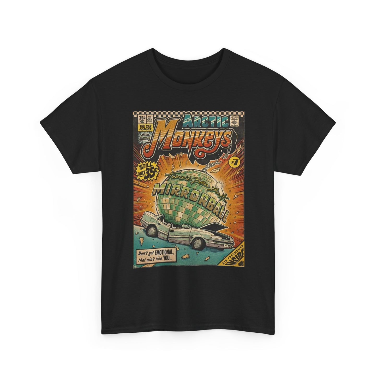 Arctic Monkeys Graphic T Shirt Vintage Comic Book Unisex Heavy Cotton Tee