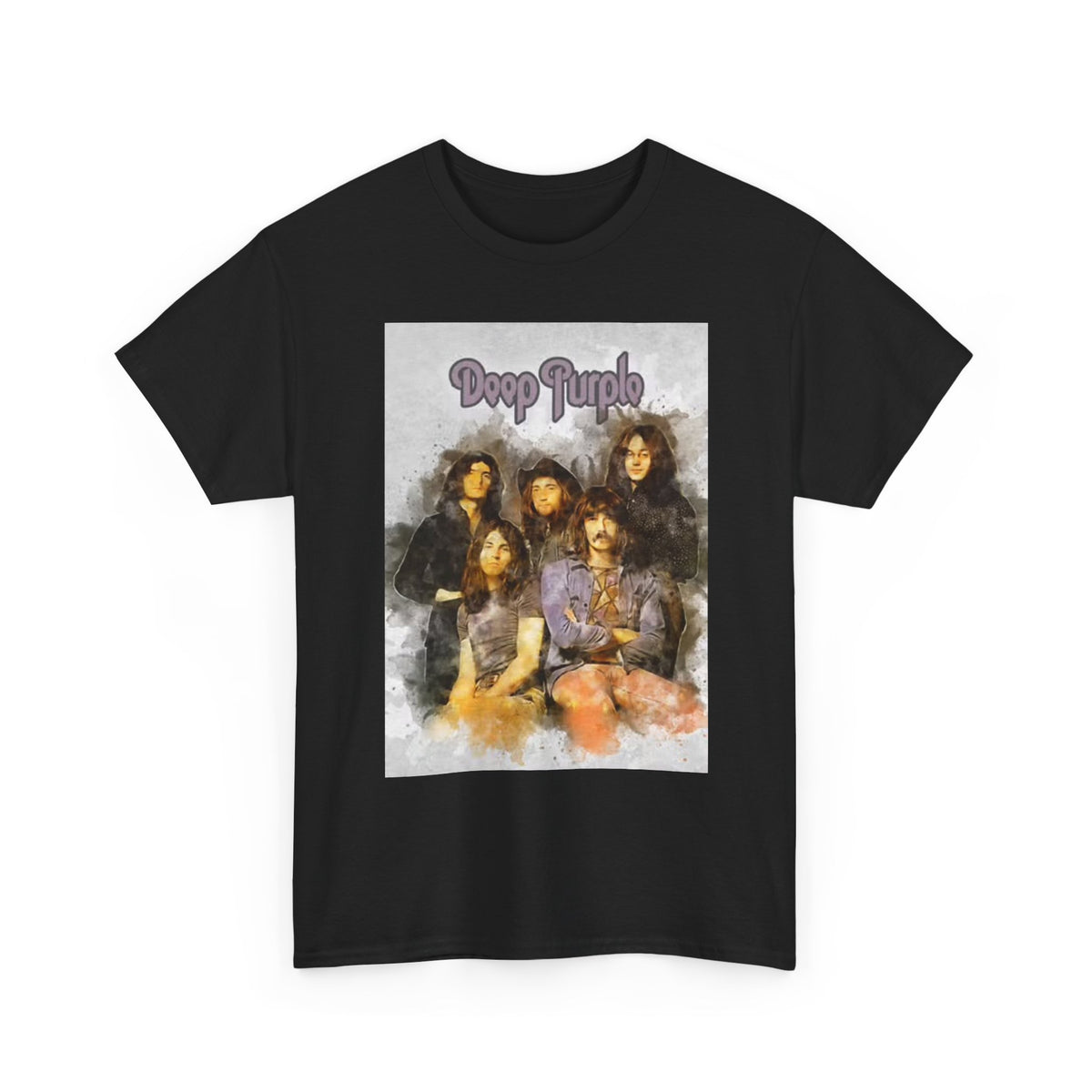 Deep Purple Graphic T Shirt Vintage Rock Merch 70s Unisex Heavy Cotton Tee