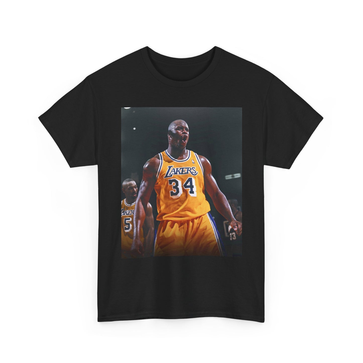 Shaq Vintage Graphic T Shirt Retro Lakers Unisex Heavy Cotton Tee
