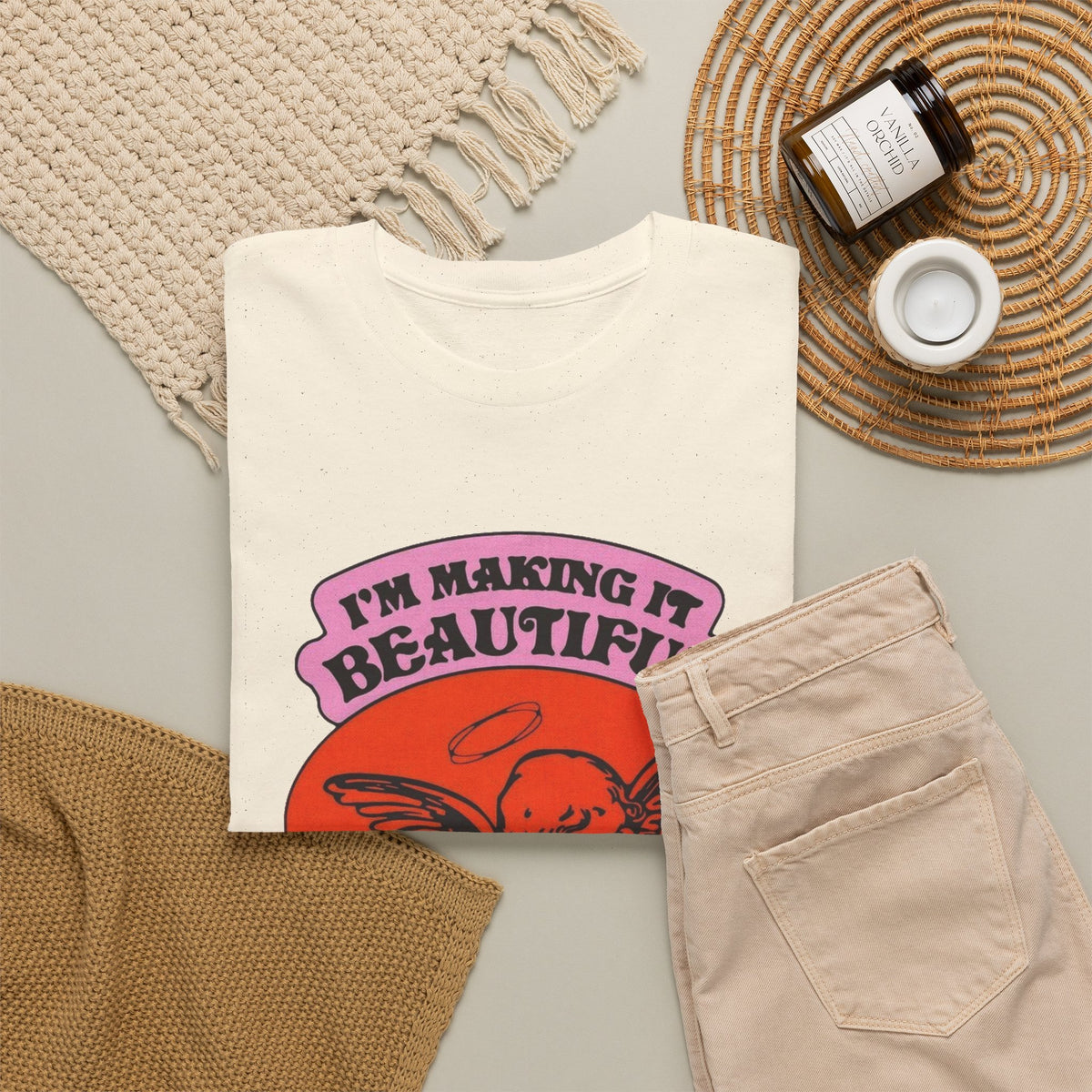 I'm Making It Beautiful Graphic T Shirt Men's Heavy Cotton Tee