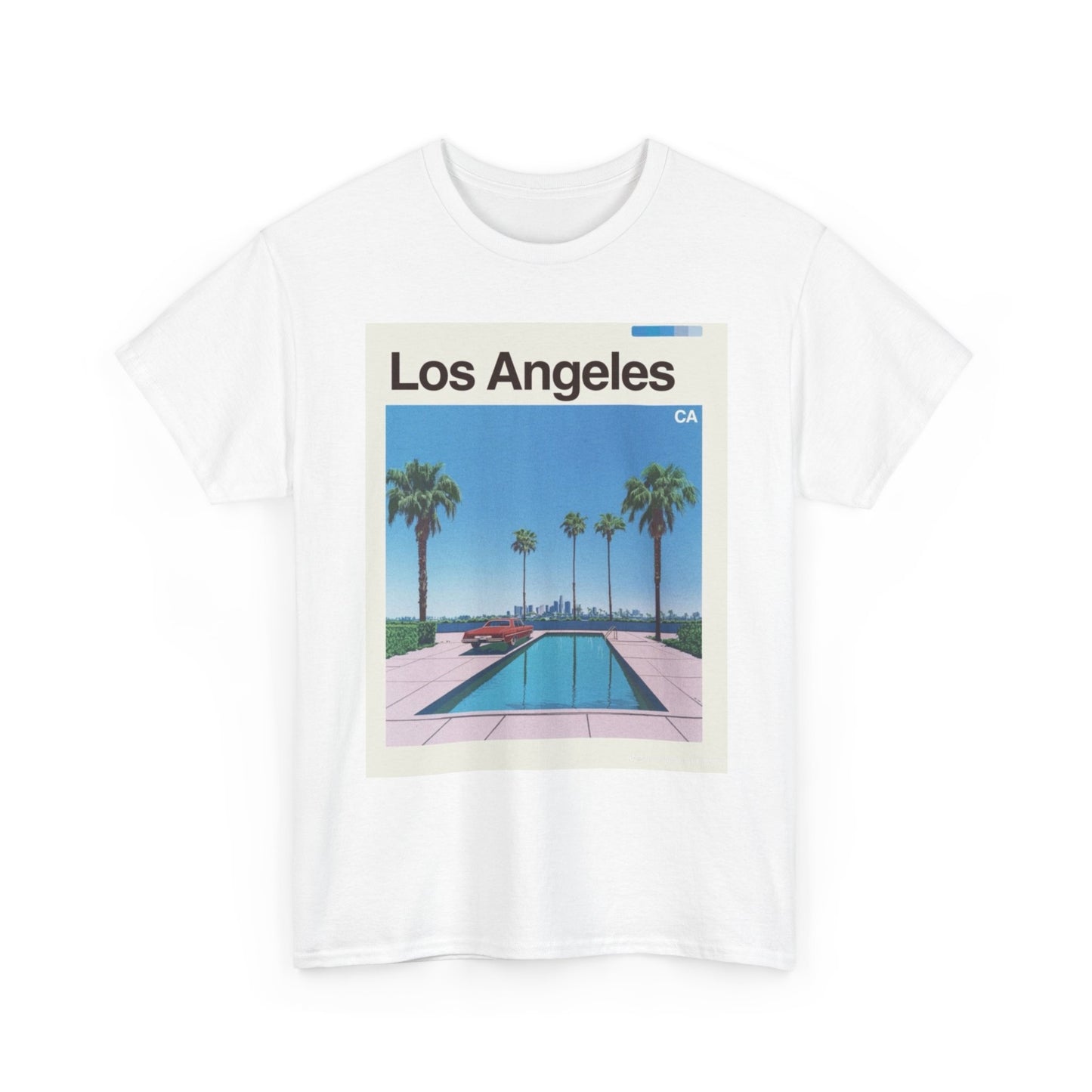 Los Angeles Retro Skyline Graphic T Shirt Cotton Tee Apparel New