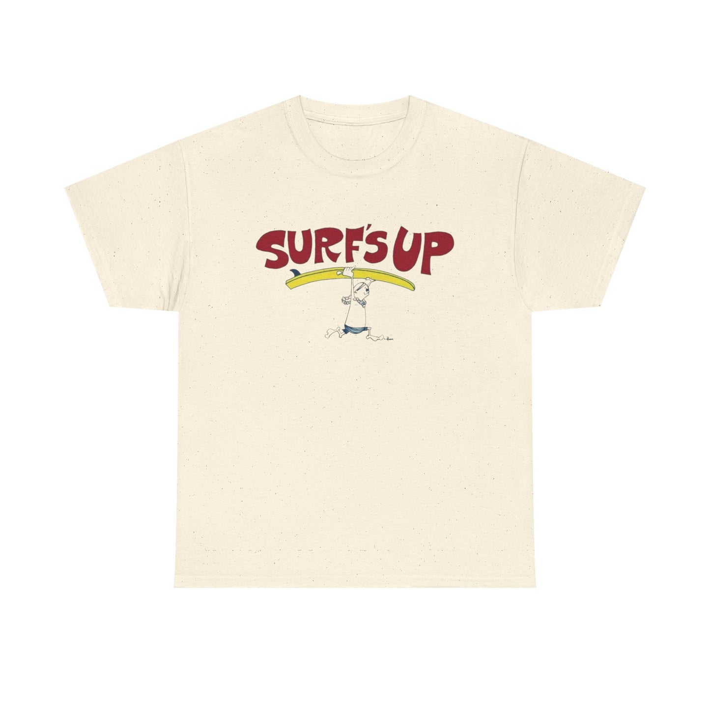 Surfs Up Vintage Graphic T Shirt Unisex Heavy Cotton Tee Gift
