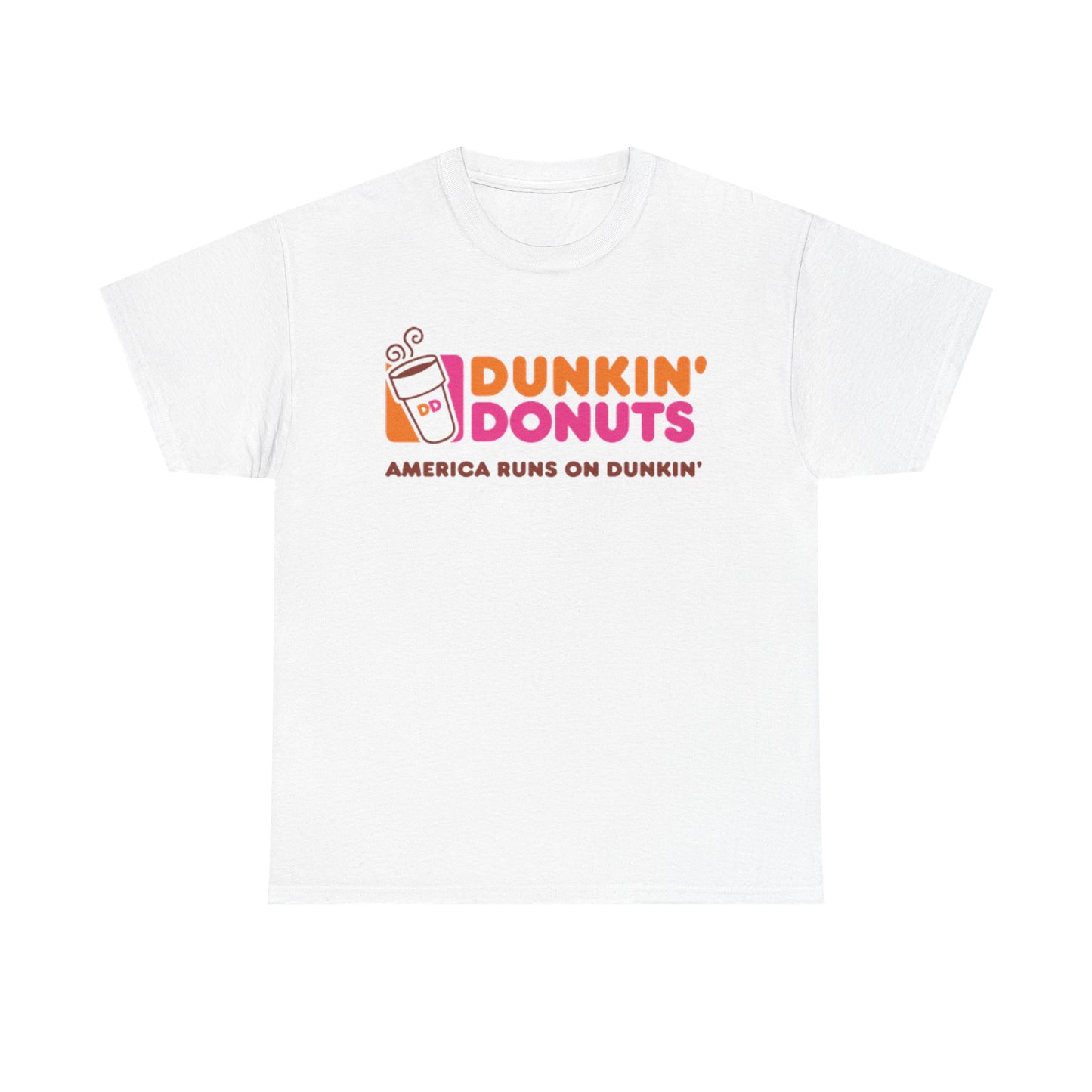 Dunkin’ Donuts T-shirt vintage Boston coffee gift retro Unisex Heavy Cotton Tee