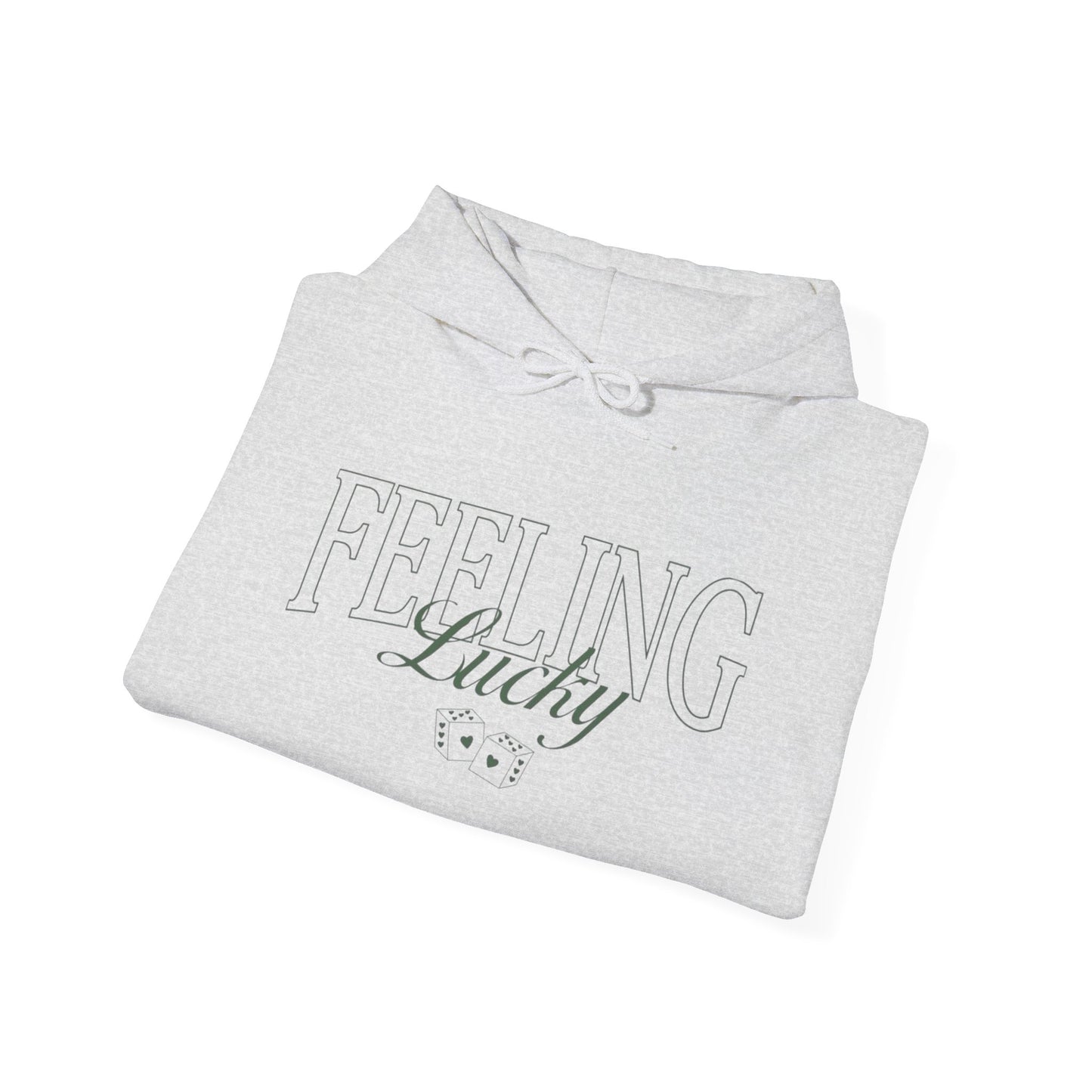Feeling Lucky Graphic Hoodie Heavy Blend Sweatshirt NEW