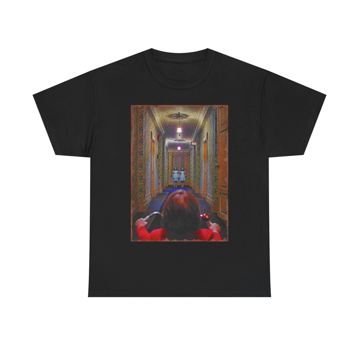 The Shining Shirt Vintage Movie Poster Retro Horror Film Unisex Heavy Cotton Tee