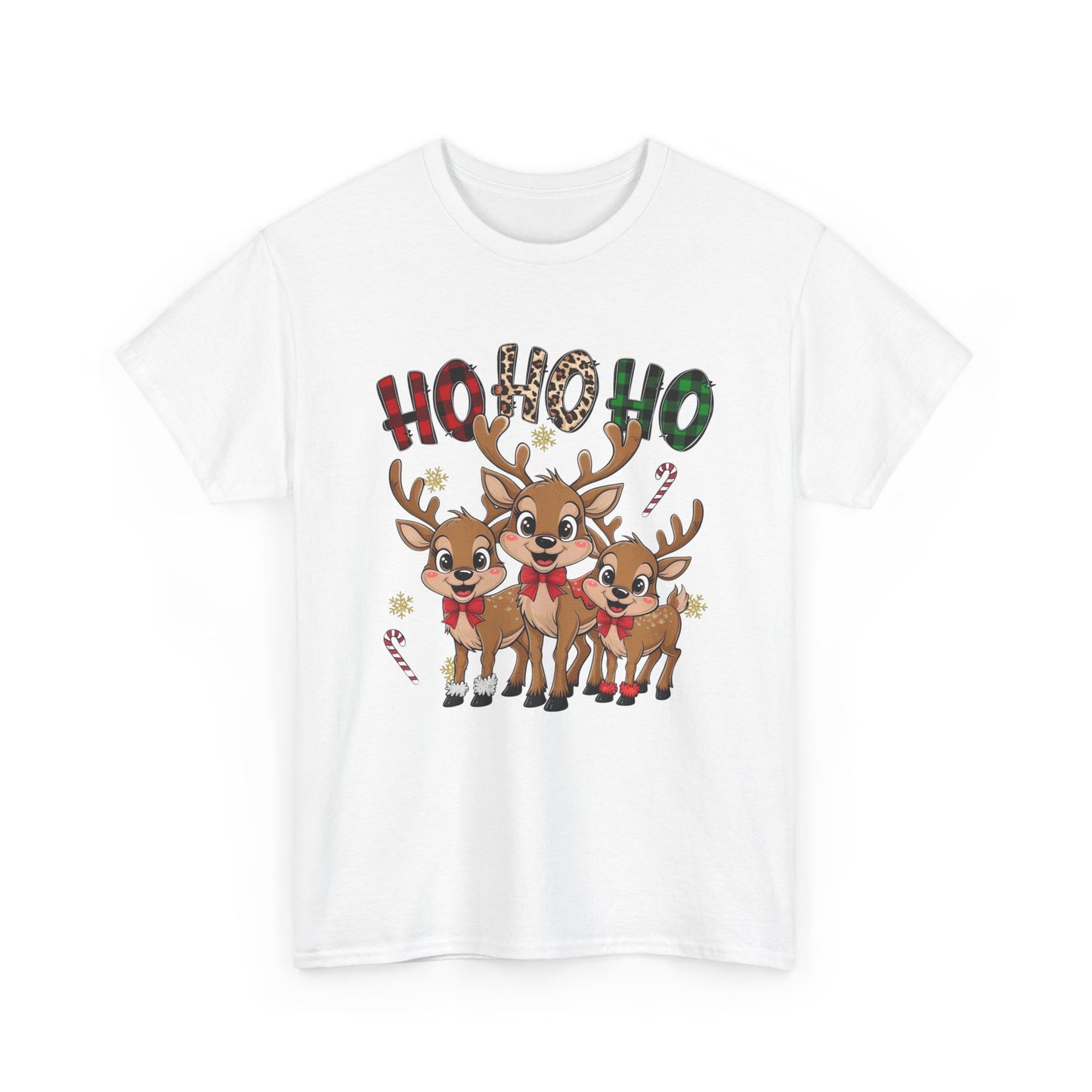 Ho Ho Ho Christmas Graphic T Shirt NEW Unisex Heavy Cotton Tee