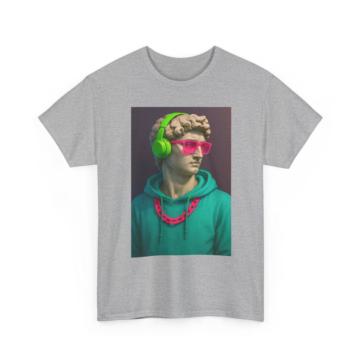 Statue Of David Graphic T Shirt Funny Unisex Heavy Cotton Tee