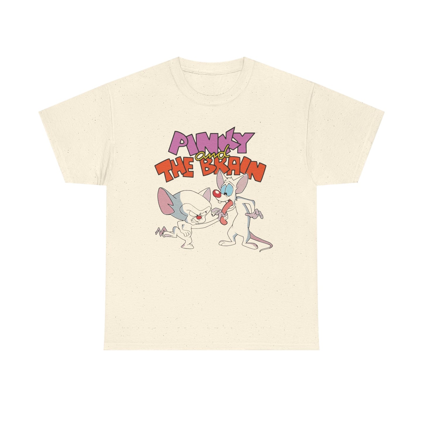 Pinky And The Brain Retro 90s Graphic T-Shirt Unisex Heavy Cotton Tee Gift NEW