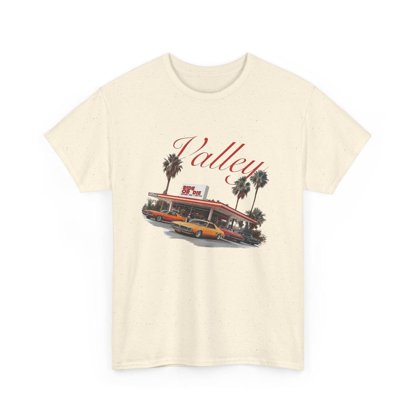Valley Ride Or Die Car Club Graphic T Shirt Unisex Heavy Cotton Tee