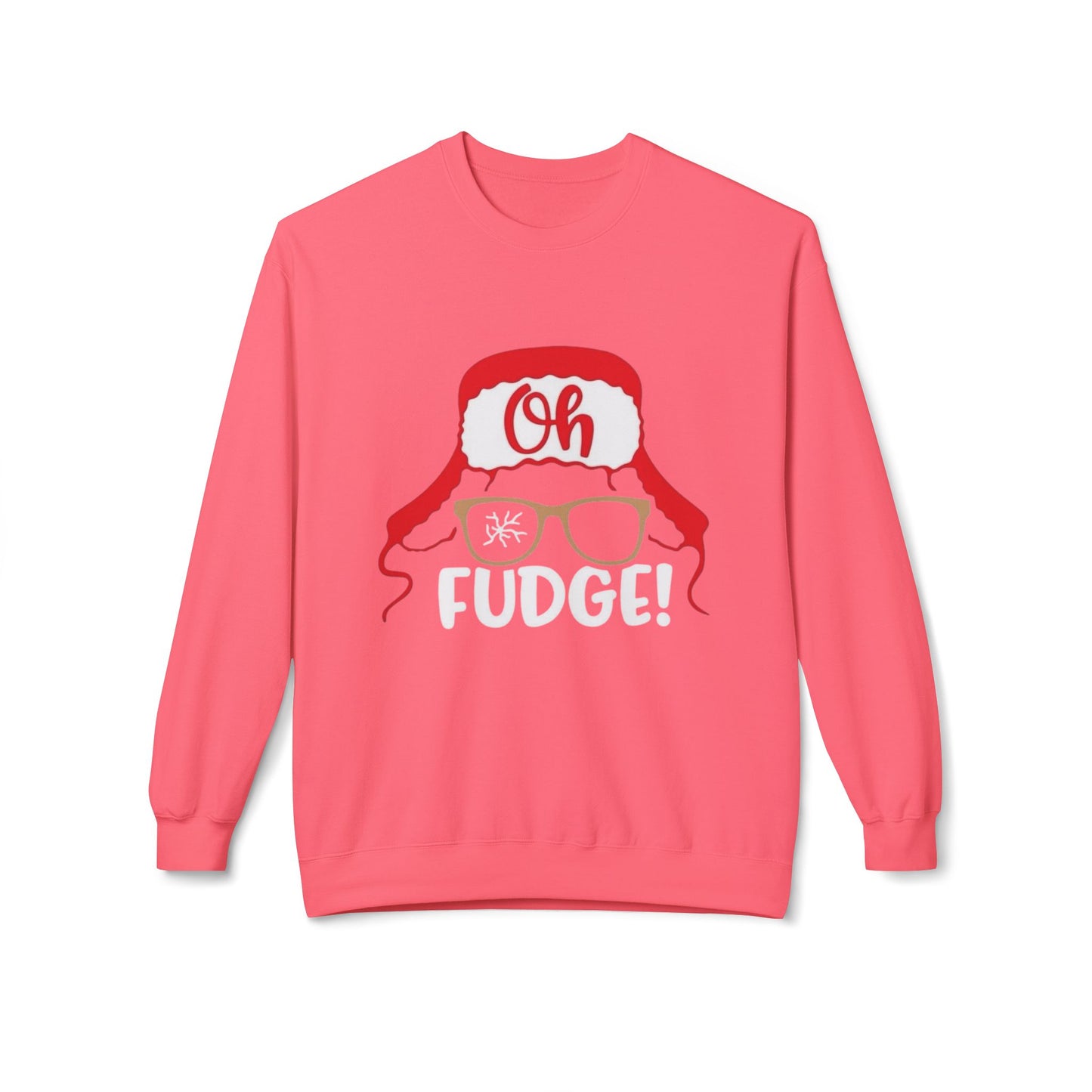 Funny Christmas Oh Fudge Sweater NEW Unisex Fleece Crewneck Sweatshirt