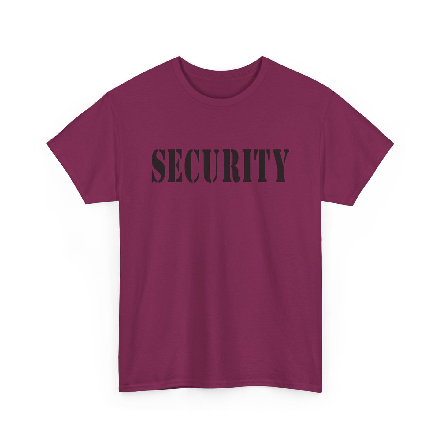 Security Graphic T Shirt Police Academy Uniform Funny Bar Unisex Heavy Cotton