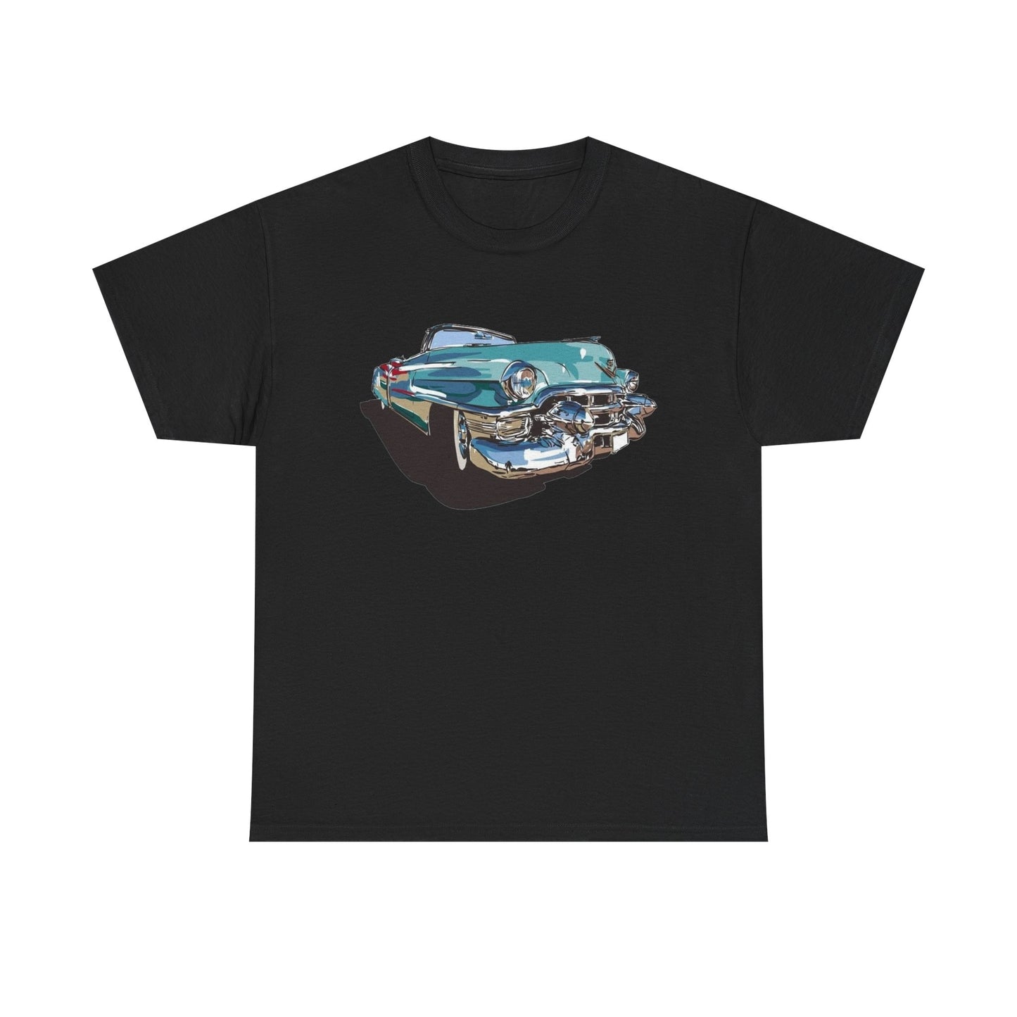 50's Caddy Retro Classic Cars Graphic T Shirt NEW Unisex Heavy Cotton Tee