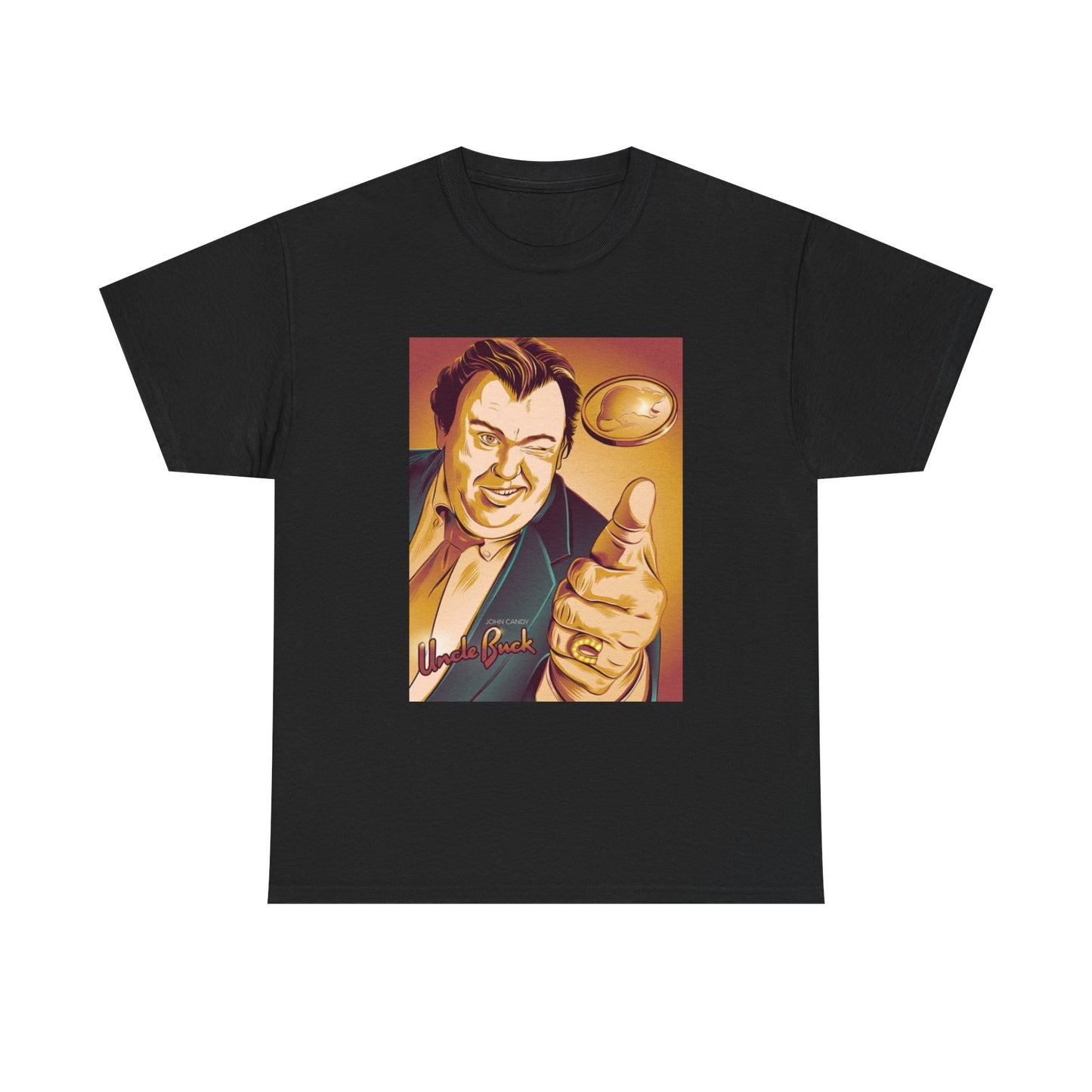 John Candy Tshirt uncle Buck Funny Graphic Movie Vintage Unisex Heavy Cotton Tee