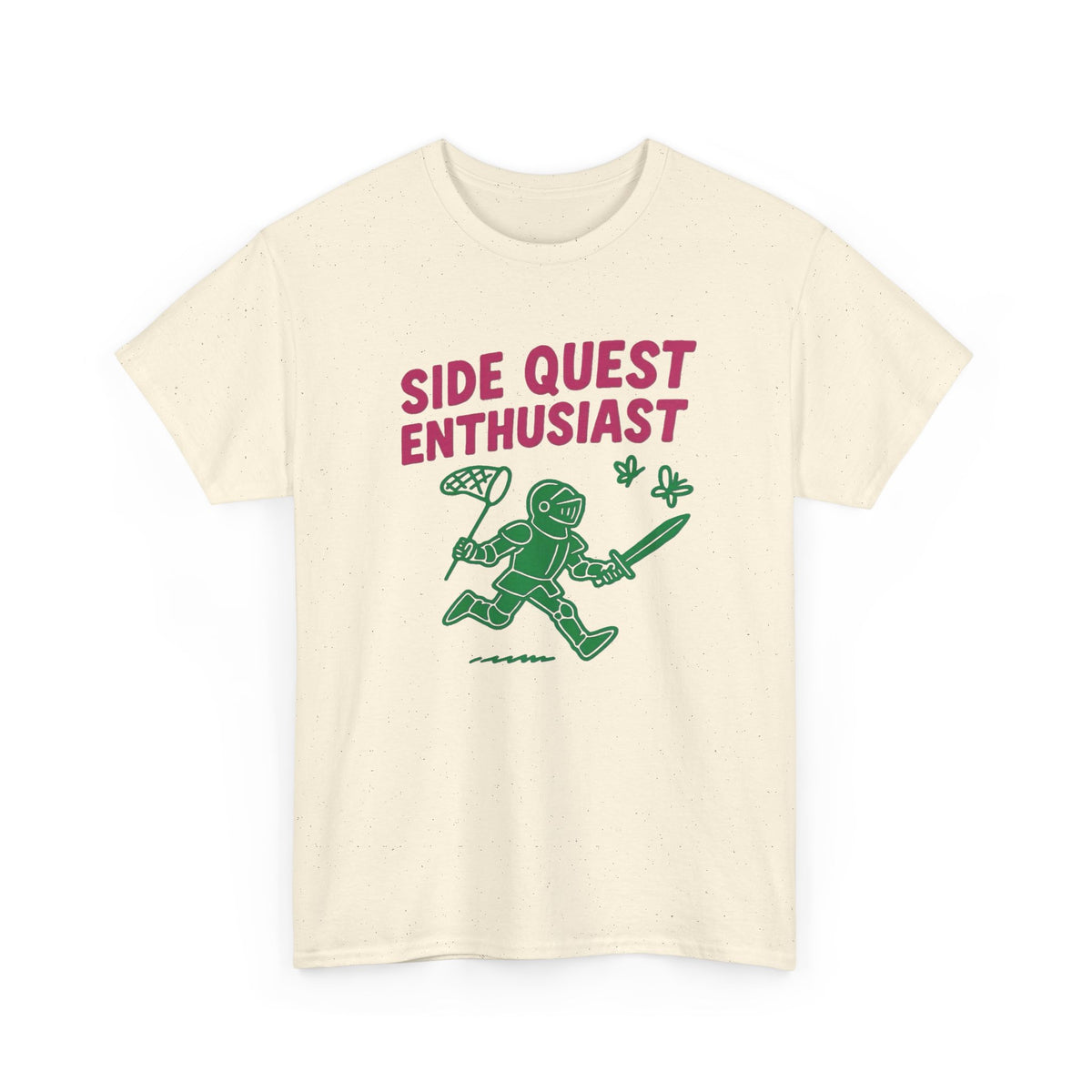 Side Quest Enthusiast Video Game Graphic T-Shirt Men's Tee