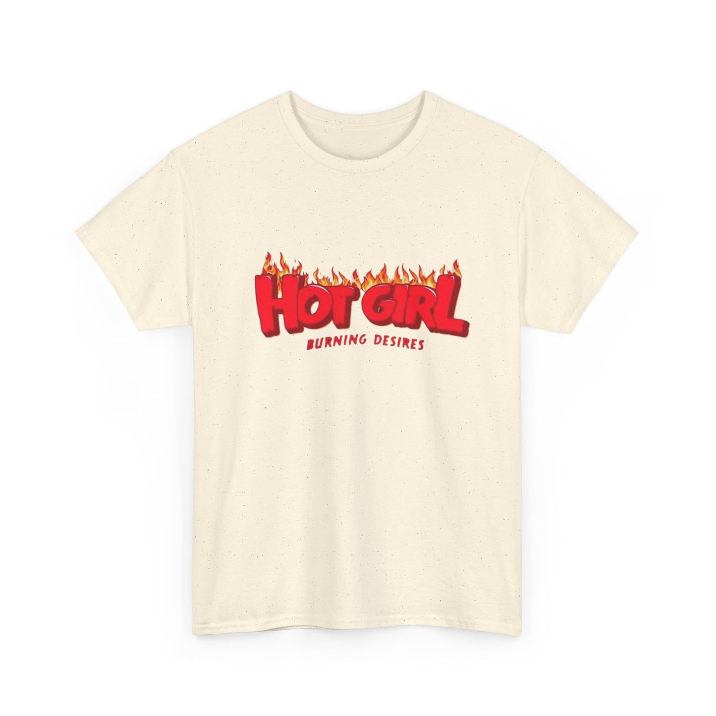 Hot Girl Logo Retro Skateboarding Graphic T-Shirt Unisex Heavy Cotton Tee