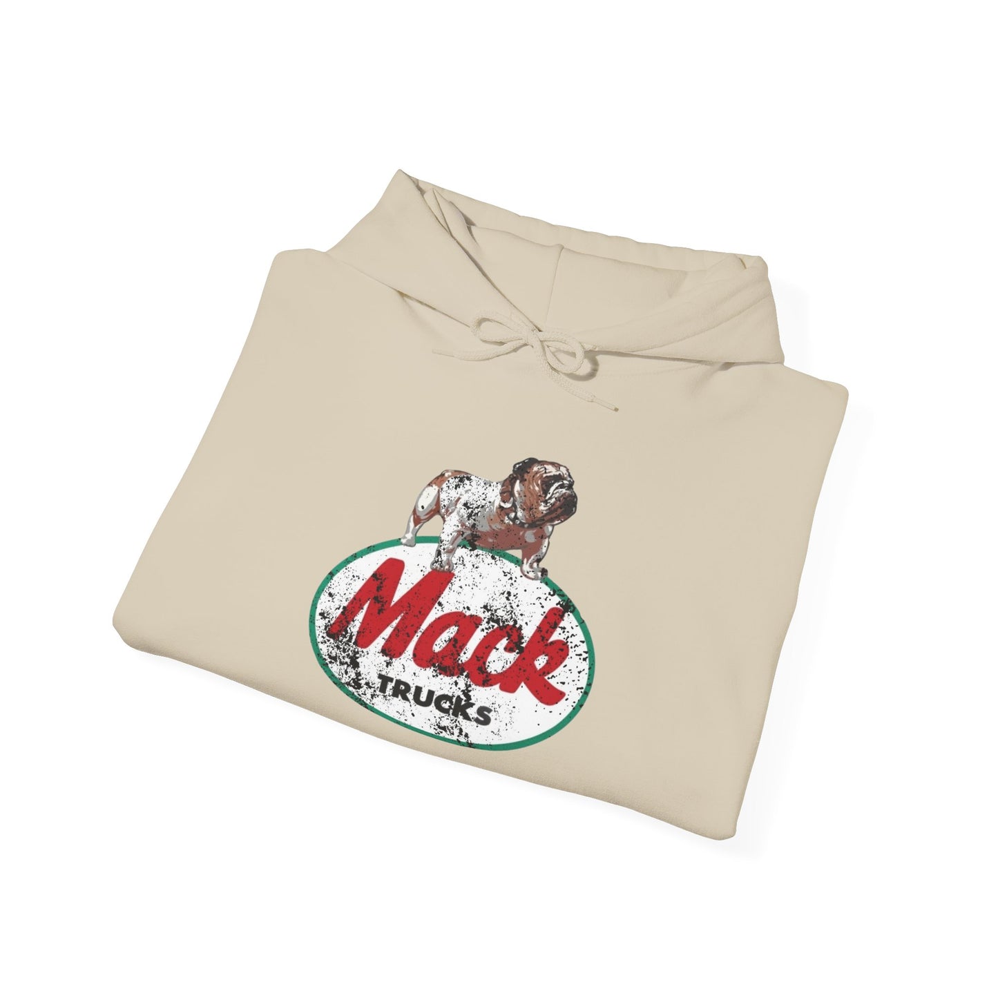 Mack Trucks Vintage Bulldog Graphic Hoodie Unisex Heavy Blend™ Hooded Sweatshirt