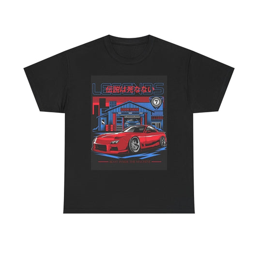Legendary Rx7 Tuner Graphic T Shirt Unisex Heavy Cotton Tee Gift Vintage