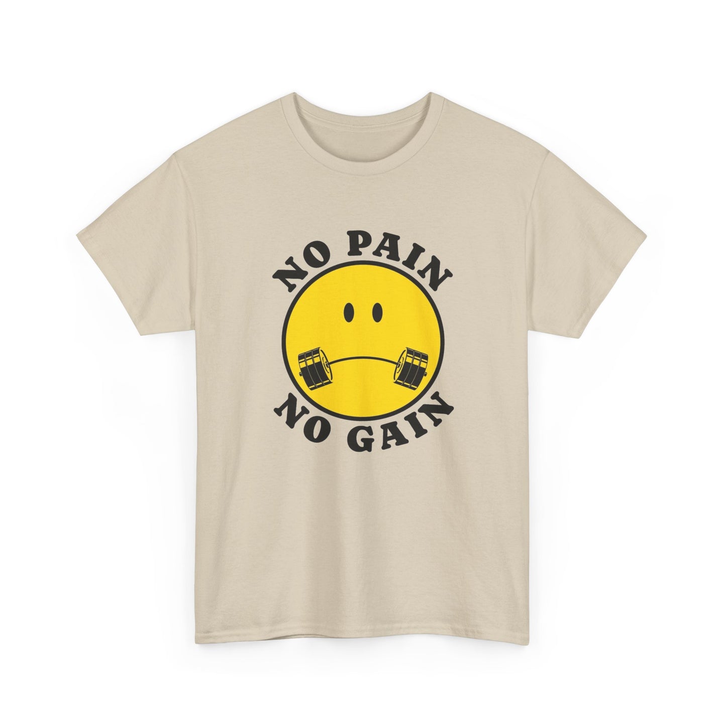 No Pain No Gain GYM Graphic T Shirt NEW Adult Regular Sizing Tee