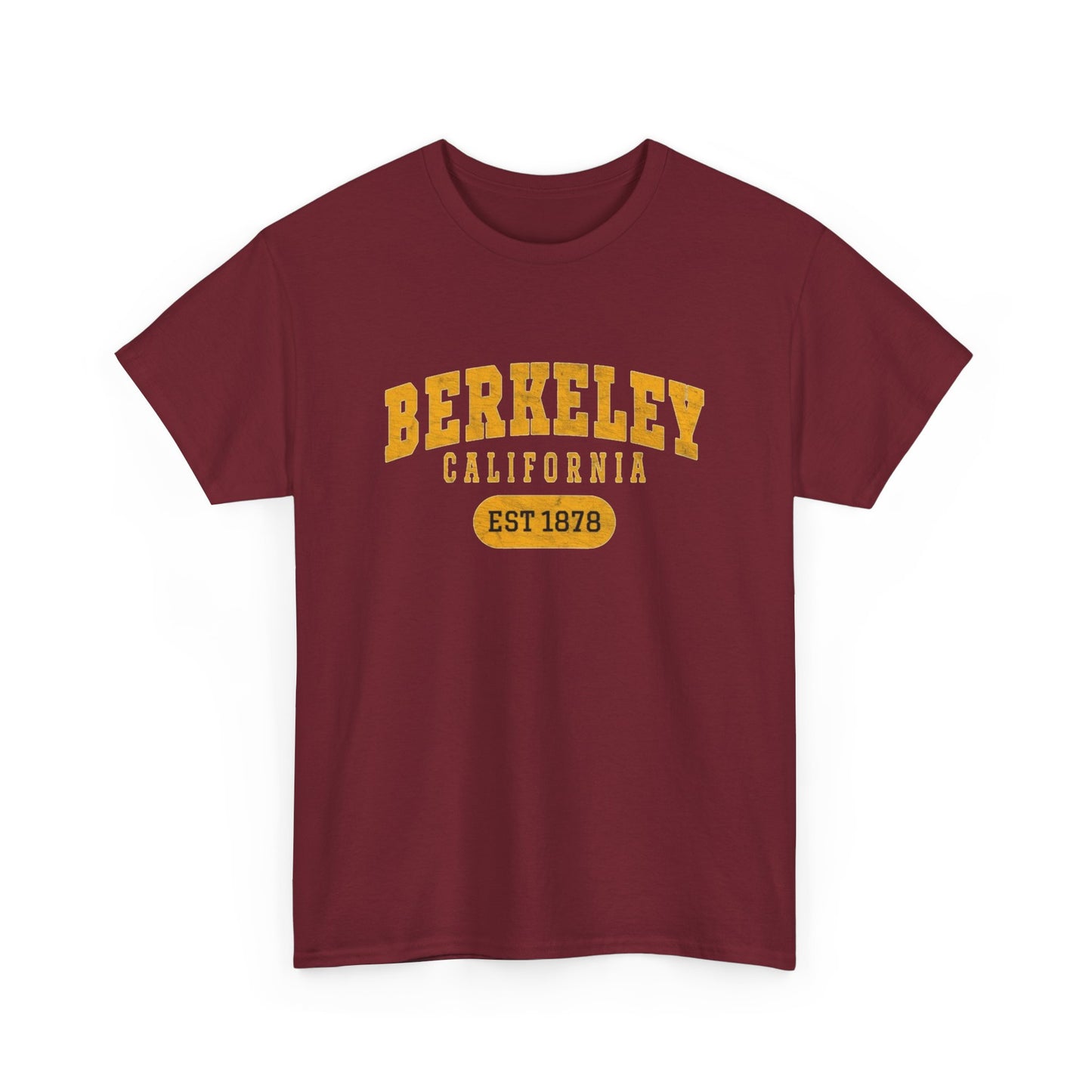 Berkeley California Retro Graphic T Shirt Men's Heavy Cotton Tee - Quality - Modern True to Size