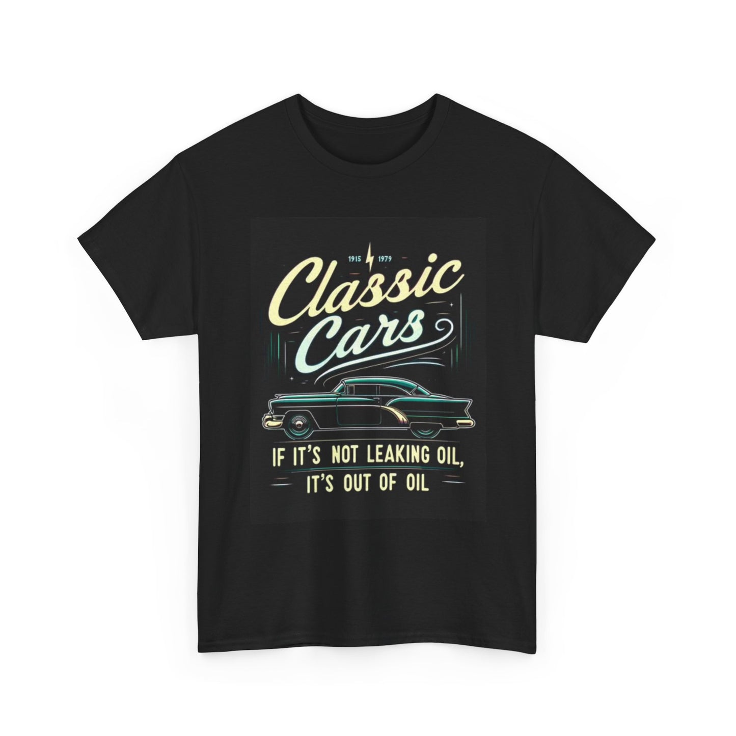 Classic Car Shirt Mechanic Dad Gift Graphic Unisex Heavy Cotton Tee
