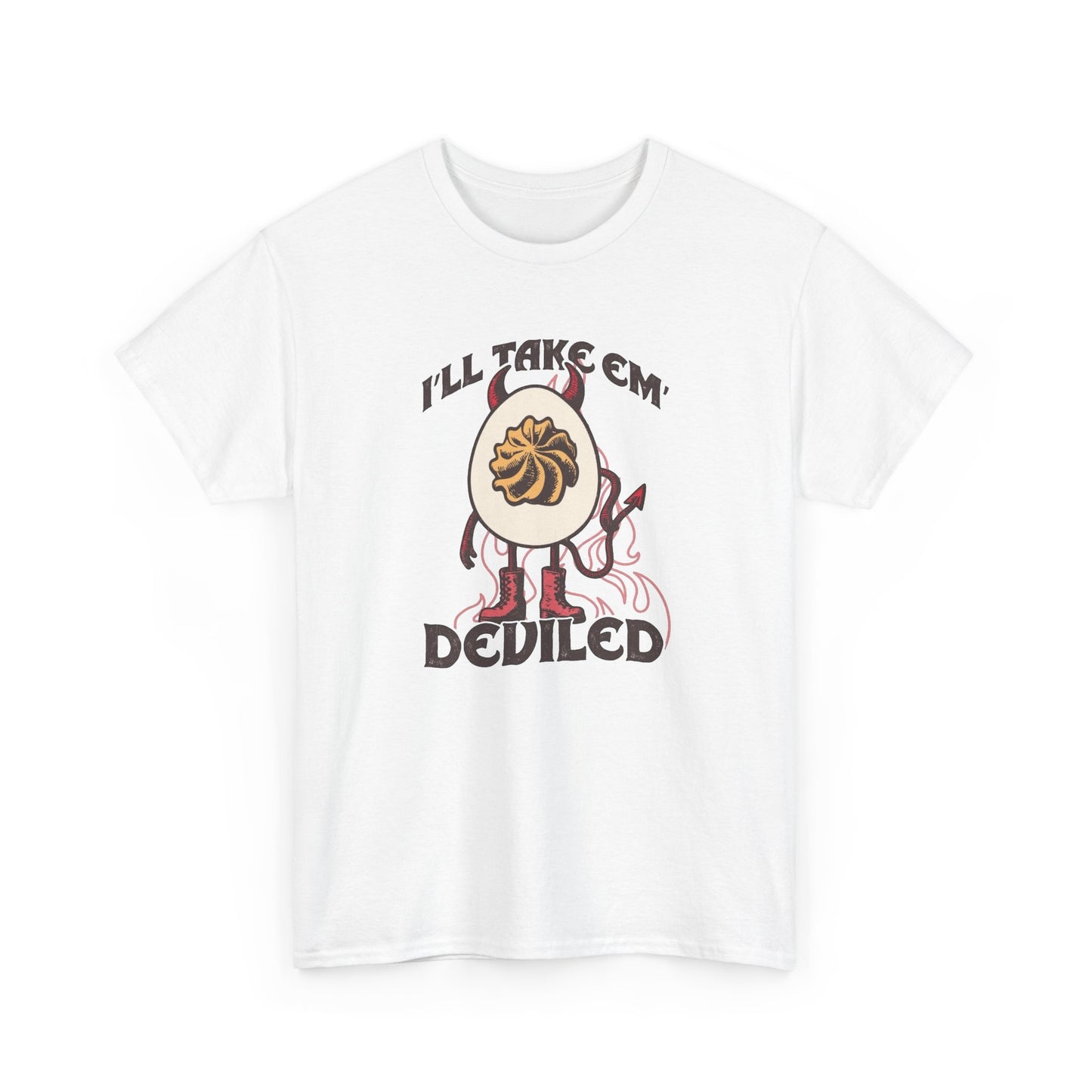 Funny Deviled Egg Jokes Graphic T Shirt NEW Unisex Heavy Cotton Tee