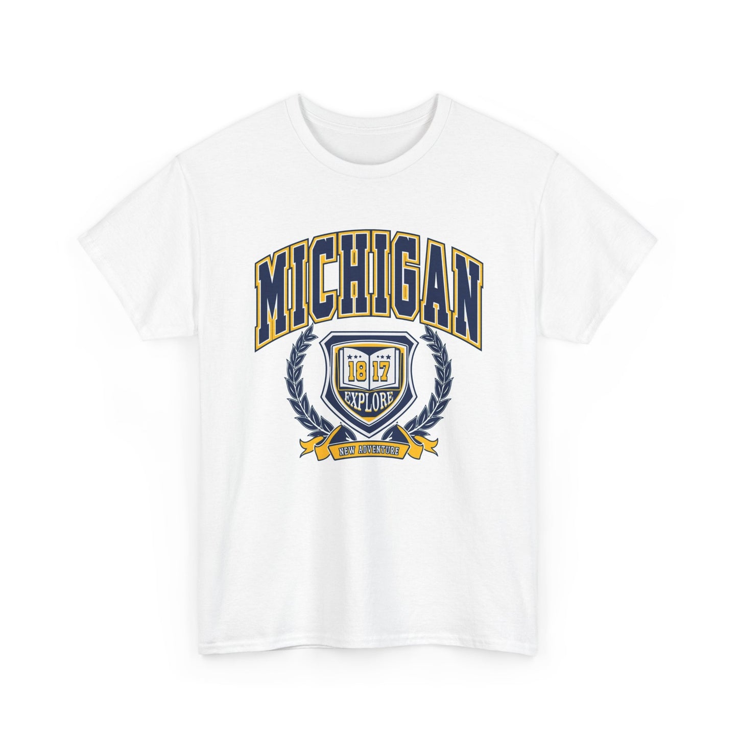 Michigan Graphic T Shirt BRAND NEW STATE Unisex Heavy Cotton Tee