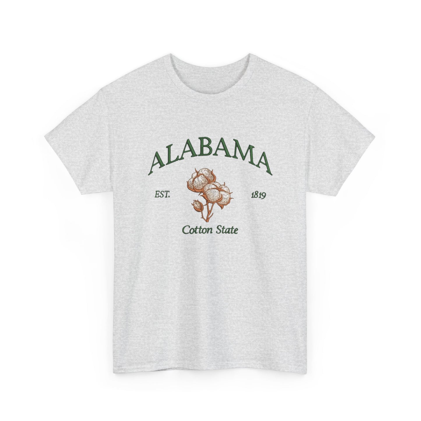 Alabama Cotton State Graphic T Shirt NEW Unisex Heavy Cotton Tee