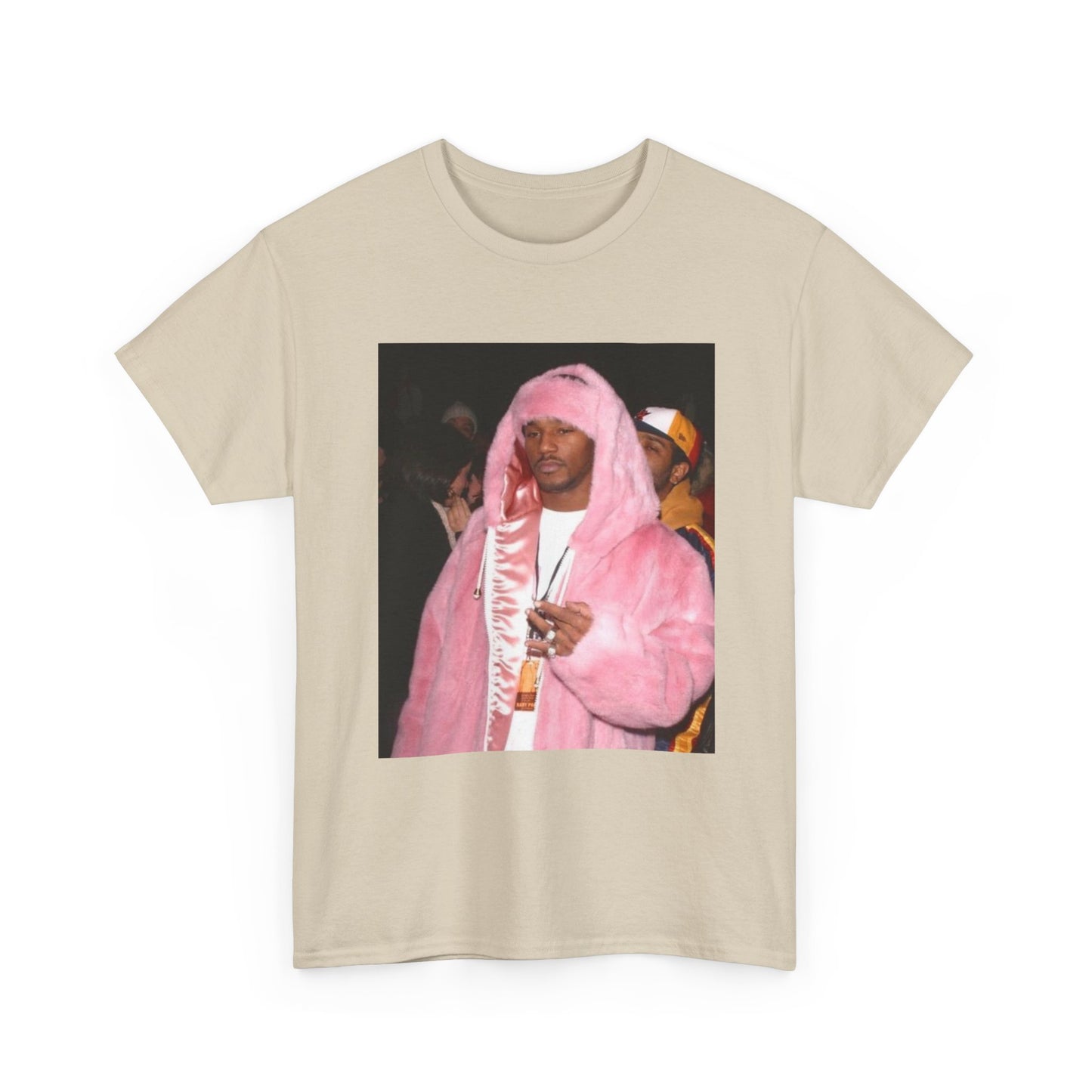 Camron diplomats T-shirt vintage pink fur coat graphic Rap Unisex Heavy Cotton