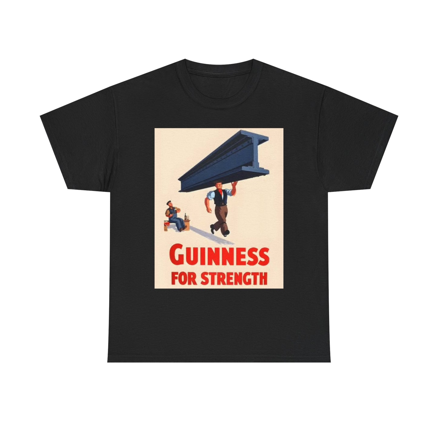 Guinness For Strength Graphic T Shirt Beer Art Unisex Heavy Cotton Tee