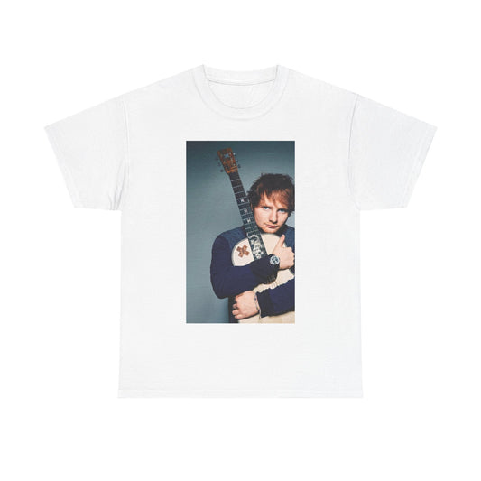 Ed Sheeran Tshirt Guitar Pop Uk London Graphic Music Unisex Heavy Cotton Tee