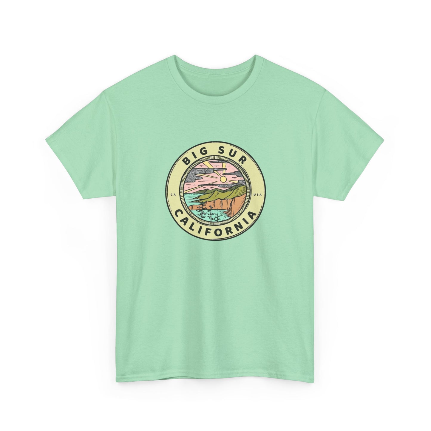 Big Sur California Graphic T Shirt NEW Adult Tee