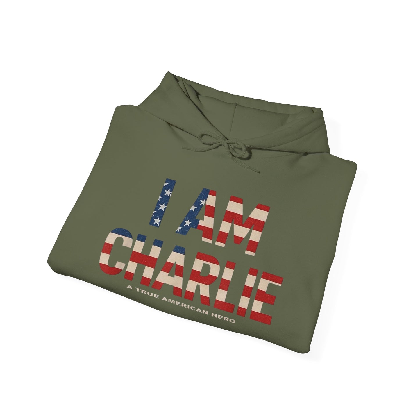 I Am Charlie Kirk Graphic Hoodie Unisex Heavy Blend™ Hooded Sweatshirt Freedom
