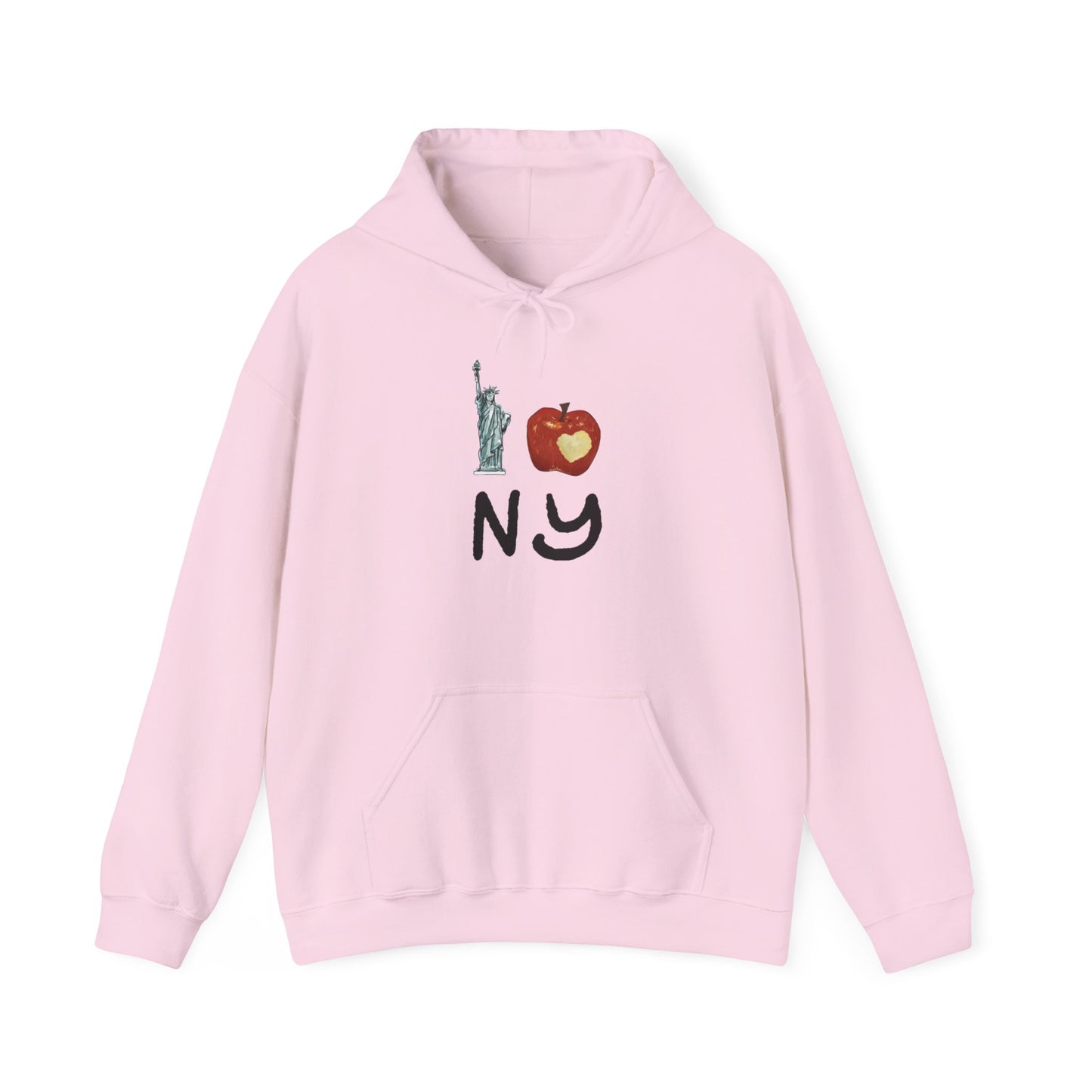 I Love New York Big Apple Graphic Hoodie Unisex Heavy Blend™ Hooded Sweatshirt
