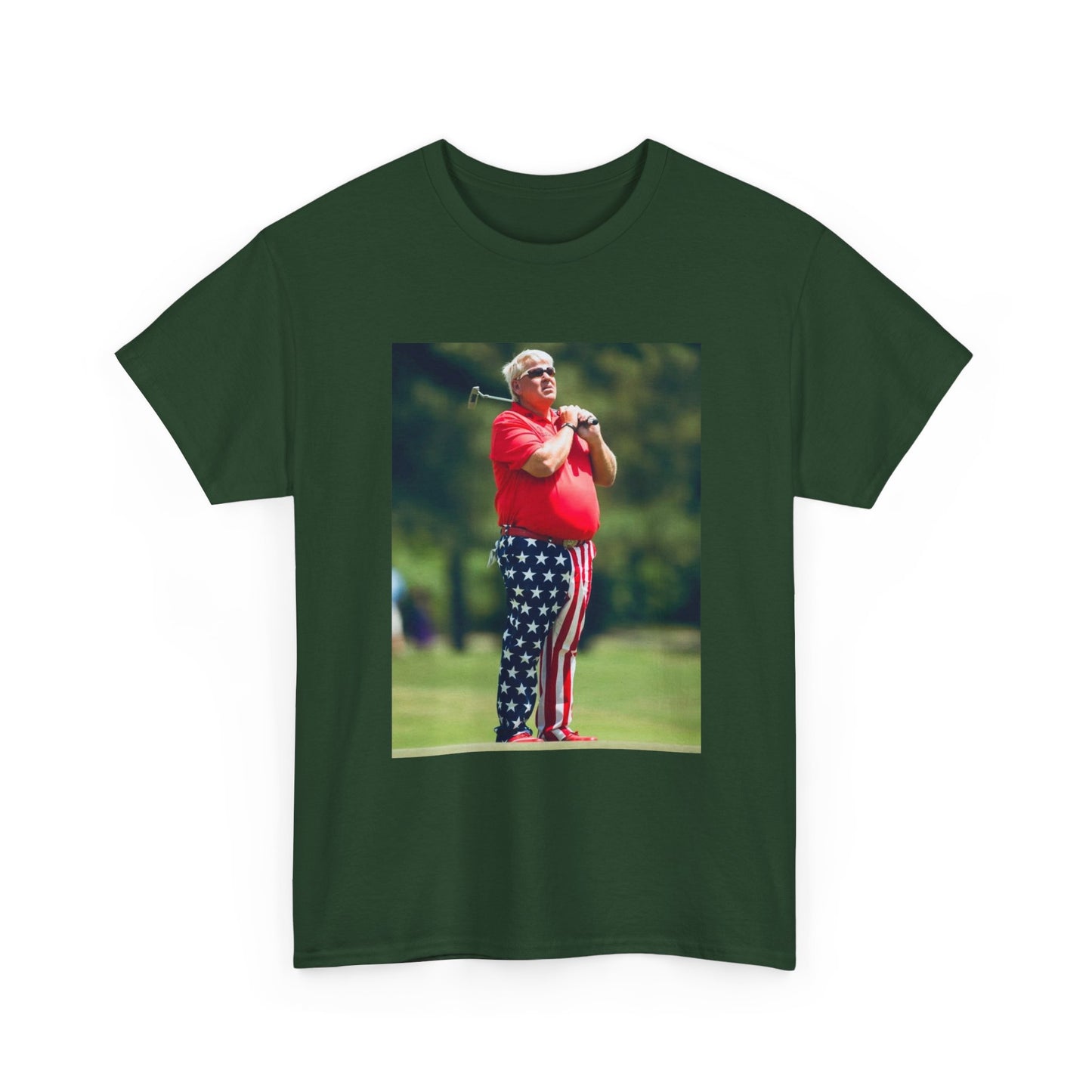 John Daly Tshirt Golf American Flag Masters Tiger woods Unisex Heavy Cotton Tee