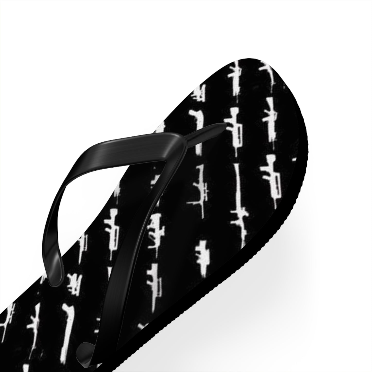 WAVES And SUN Co Sandals Gun Graphic - Flip Flops -Slides Summer Beach BRAND NEW