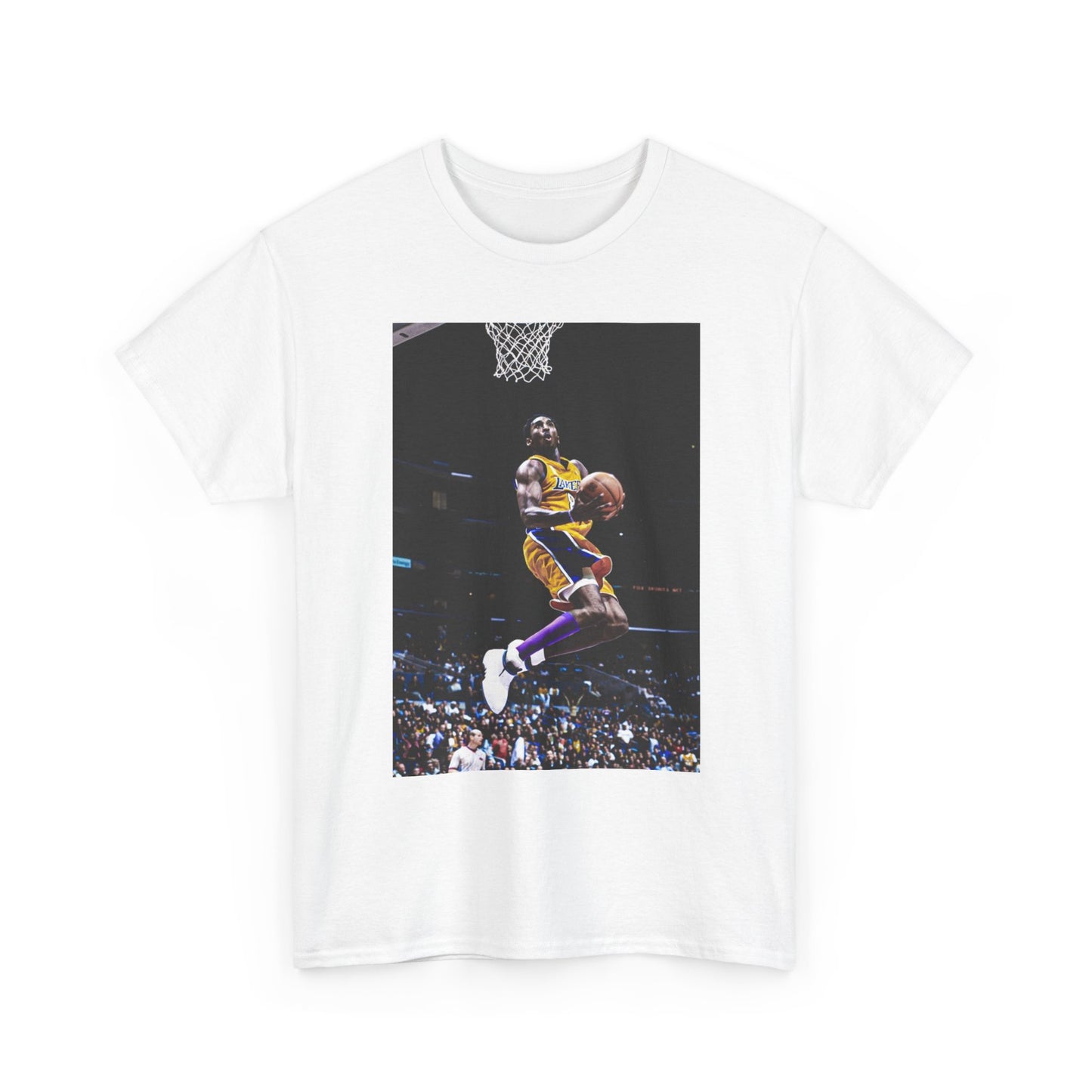 Kobe BasketBall Tshirt Vintage Lakers Retro Dunk Unisex Heavy Los Angles Cali
