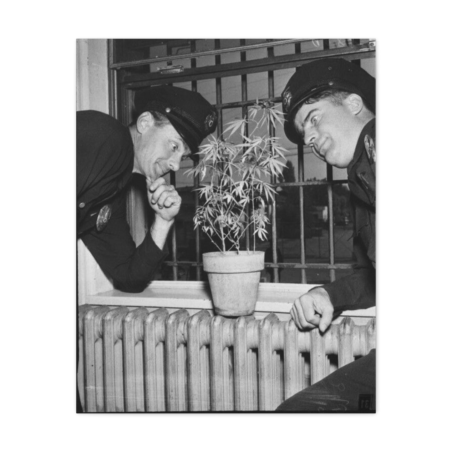 Reefer Madness Vintage Photo Weed Police Funny Matte Canvas, Stretched, 1.25"