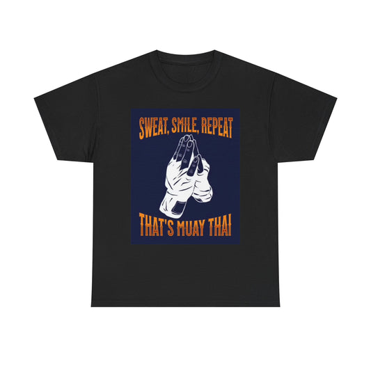 Muay Thai Graphic T Shirt Gym Gear Fighting Unisex Heavy Cotton Tee