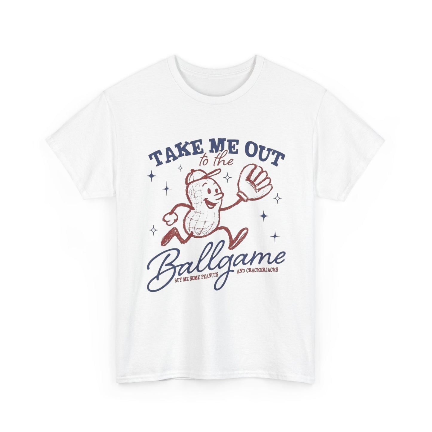 Take Me Out To The Ballgame Graphic T Shirt NEW Unisex Heavy Cotton Tee