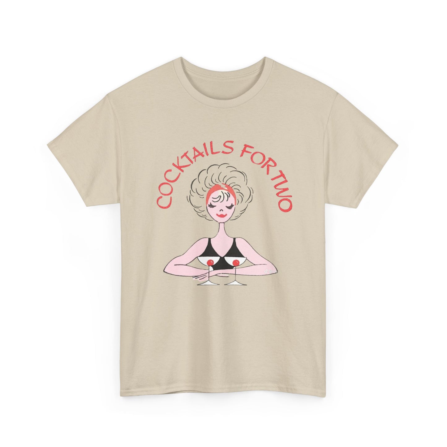 Cocktails For Two Graphic T Shirt NEW ADULT
