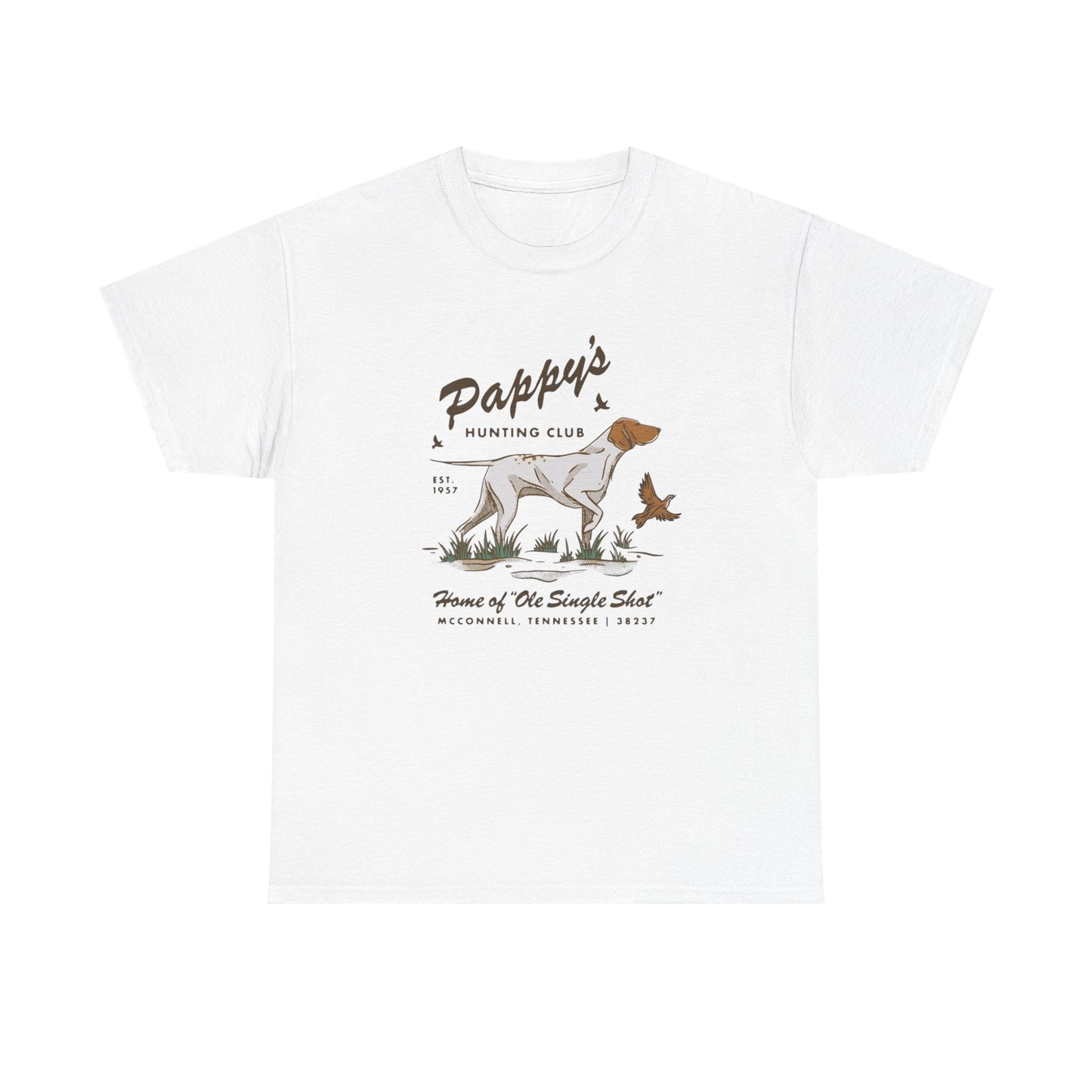 Pappy's Hunting Club Graphic T Shirt Unisex Heavy Cotton Tee