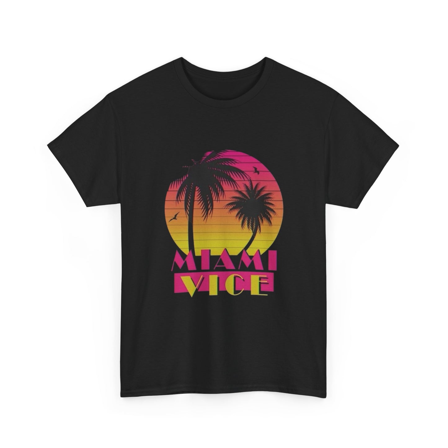 Miami Vice Vintage Graphic T Shirt ALL SIZES Tee Unisex Heavy Cotton