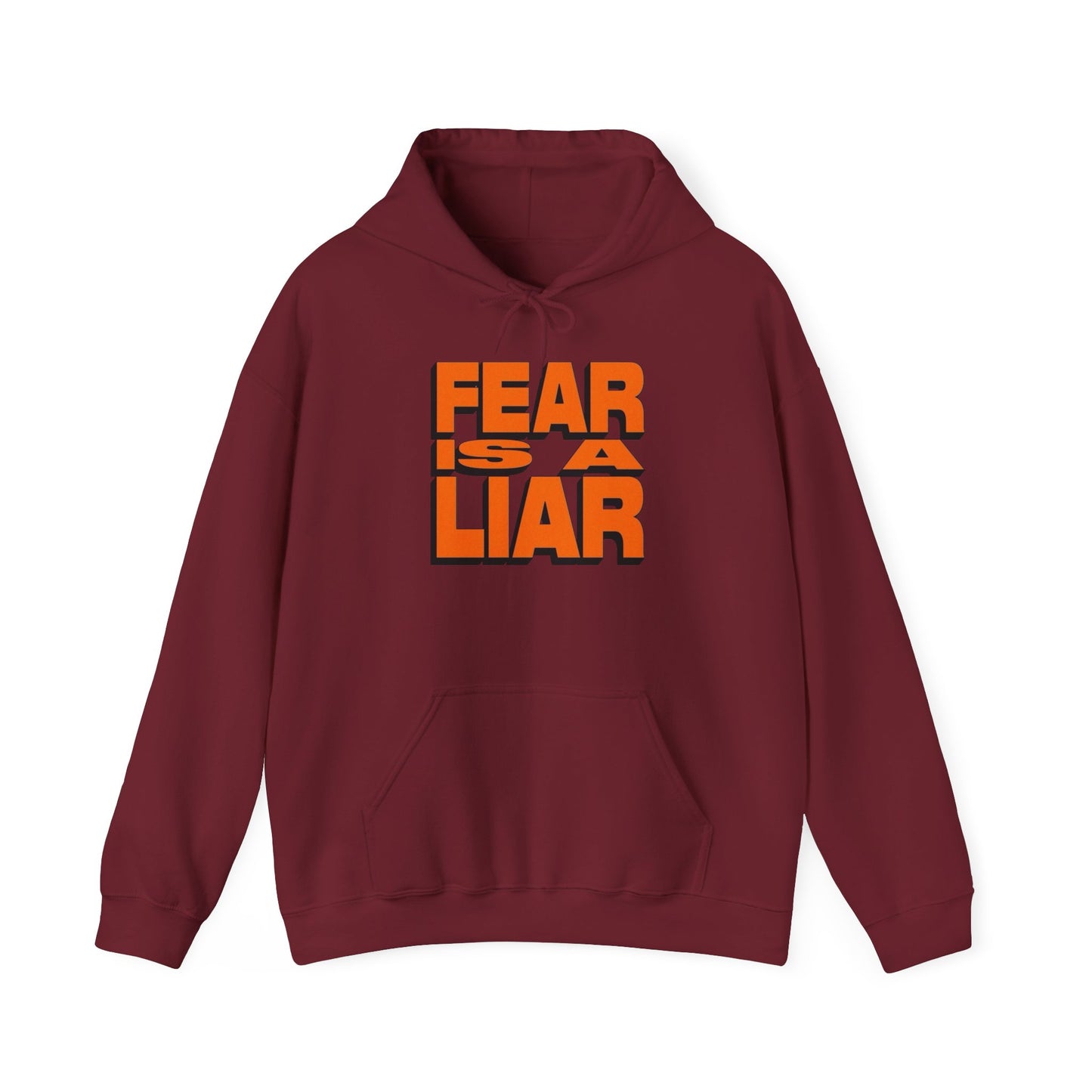 Fear Is A Liar Graphic Hoodie Unisex Heavy Blend™ Hooded Sweatshirt